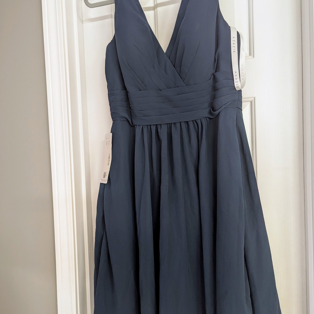 Azazie Navy Blue Bridesmaid Dress